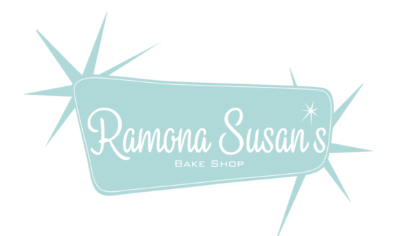 Teal logo for Ramona Susan's Bake Shop